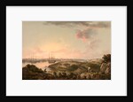 Port Mahon, Minorca with British Men-of-War at Anchor by John Thomas Serres
