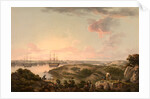 Port Mahon, Minorca with British Men-of-War at Anchor by John Thomas Serres