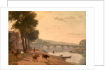 A View of Richmond Bridge, on the Thames, London by Sir Augustus Wall Callcott