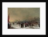 Frost on the Thames The Thames Frozen Over, near the Tower of London, London Samuel Collings by Samuel Collings