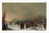 Frost on the Thames The Thames Frozen Over, near the Tower of London, London Samuel Collings by Samuel Collings