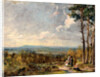 Hampstead Heath, London, Looking Towards Harrow A View on Hampstead Heath with Figures in the Foreground by John Constable