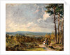 Hampstead Heath, London, Looking Towards Harrow A View on Hampstead Heath with Figures in the Foreground by John Constable