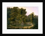 Temple, Fountain and Cave in Sezincote Park A View of the Temple, Fountain, and Cave at Sezincote Park, Gloucestershire by Thomas Daniell