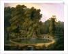 Temple, Fountain and Cave in Sezincote Park A View of the Temple, Fountain, and Cave at Sezincote Park, Gloucestershire by Thomas Daniell