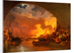 The Great Fire of London by Philippe-Jacques de Loutherbourg