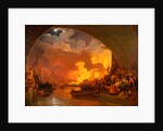 The Great Fire of London by Philippe-Jacques de Loutherbourg