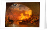 The Great Fire of London by Philippe-Jacques de Loutherbourg