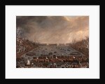 Frost Fair on the Thames, with Old London Bridge in the distance, London by Anonymous