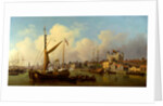 The Thames and the Tower of London Supposedly on the King's Birthday The Thames and the Tower of London by Samuel Scott
