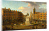 Charing Cross, with the Statue of King Charles I and Northumberland House, London, Joseph Nickolls by Joseph Nickolls