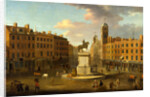 Charing Cross, with the Statue of King Charles I and Northumberland House, London, Joseph Nickolls by Joseph Nickolls