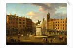 Charing Cross, with the Statue of King Charles I and Northumberland House, London, Joseph Nickolls by Joseph Nickolls