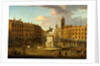 Charing Cross, with the Statue of King Charles I and Northumberland House, London, Joseph Nickolls by Joseph Nickolls