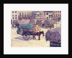 Hay Carts, Cumberland Market by Robert Polhill Bevan