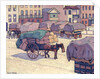 Hay Carts, Cumberland Market by Robert Polhill Bevan