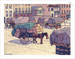 Hay Carts, Cumberland Market by Robert Polhill Bevan