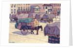 Hay Carts, Cumberland Market by Robert Polhill Bevan