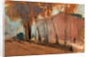 London, Building with Trees Study for Chelsea Embankment by Anonymous