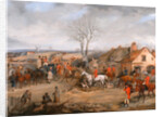 Hunting Scene: The Meet The Belvoir Hunt: The meet by Henry Thomas Alken