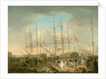 Hussars Embarking at Deptford, Kent by William Anderson