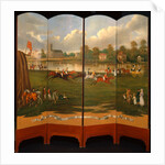 The Clarence Gold Cup at Hampton, London by Henry Bernard Chalon