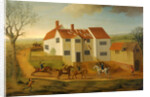 John Sidey and his Hounds at a Farmhouse near Hadleigh, Suffolk by James Dunthorne