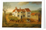 John Sidey and his Hounds at a Farmhouse near Hadleigh, Suffolk by James Dunthorne