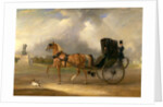 William Massey-Stanley driving his Cabriolet in Hyde Park by John Ferneley