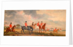 The Quorn Hunt: a Sketch of the Artist and his Friends Moving Off by John Ferneley