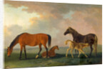 Mares and Foals, facing left by Sawrey Gilpin