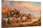 Mail Coaches on the Road: the `Quicksilver' Devonport-London Royal Mail about to Start with a new Team (The Devonshire to London Coach) by Charles Cooper Henderson