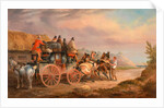 Mail Coaches on the Road: the `Quicksilver' Devonport-London Royal Mail about to Start with a new Team (The Devonshire to London Coach) by Charles Cooper Henderson