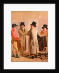 The Jockey Frank Buckle, the Owner-Breeder John Wastell, his Trainer Robert Robson, and a Stable-lad Frank Buckle by Benjamin Marshall