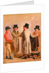 The Jockey Frank Buckle, the Owner-Breeder John Wastell, his Trainer Robert Robson, and a Stable-lad Frank Buckle by Benjamin Marshall