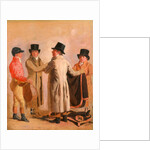 The Jockey Frank Buckle, the Owner-Breeder John Wastell, his Trainer Robert Robson, and a Stable-lad Frank Buckle by Benjamin Marshall