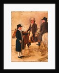 John Hilton, Judge of the Course at Newmarket; John Fuller, Clerk of the Course; and John Stevens, a Trainer by Benjamin Marshall