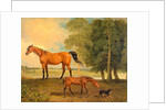 Broodmare with Foal, and a Terrier by Benjamin Marshall