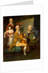 Self-Portrait with His Daughter Maria Theresa, James Cervetto, and Giacobbe Cervetto by Johan Joseph Zoffany