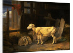 Heath Ewe and Lambs by James Ward