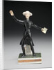 Ceramic Dr. Syntax: standing, with a book in one hand and arms outstretched by Anonymous