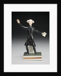 Ceramic Dr. Syntax: standing, with a book in one hand and arms outstretched by Anonymous