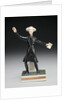 Ceramic Dr. Syntax: standing, with a book in one hand and arms outstretched by Anonymous