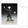 Ceramic Dr. Syntax: standing, with a book in one hand and arms outstretched by Anonymous