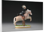 Ceramic Dr. Syntax: On a Horse, Jumping a Gate by Anonymous