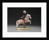 Ceramic Dr. Syntax: On a Horse, Jumping a Gate by Anonymous