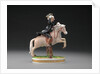 Ceramic Dr. Syntax: On a Horse, Jumping a Gate by Anonymous