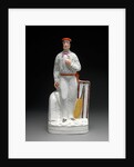 Ceramic, Cricketers - a pair by Anonymous