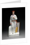 Ceramic, Cricketers - a pair by Anonymous
