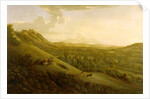 Box Hill, Surrey, with Dorking in the distance Box Hill by George Lambert
